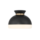 Gidget Flush Mount 10.25'' Matte Black + Vibrant Gold