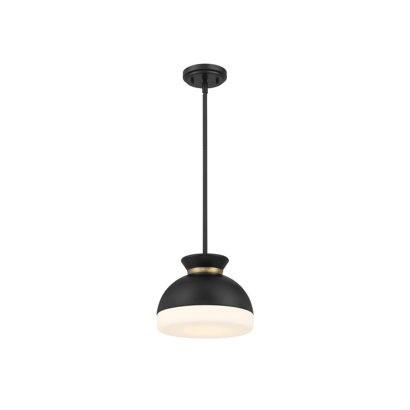 Gidget Pendant 10.25'' Matte Black + Vibrant Gold