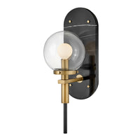 Gilda Medium Single Light Sconce - Black - by Hinkley