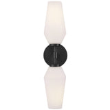 Gio Wall Sconce Black By Lark Living - Front View