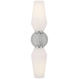 Gio Wall Sconce Chrome By Lark Living - Front View1