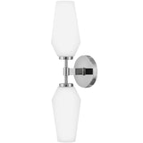 Gio Wall Sconce Chrome By Lark Living - Front View