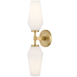 Gio Wall Sconce Lacquered Brass By Lark Living 