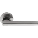 Gira Door Lever in Satin Chrome by Colombo Design