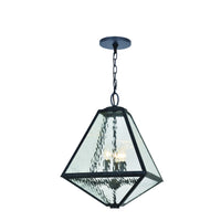 Glacier Outdoor Pendant 14'' Black Charcoal Black