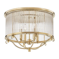 Glass No.1 Semi Flush - Aged Brass by Hudson Valley