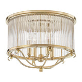 Glass No.1 Semi Flush - Aged Brass by Hudson Valley