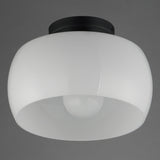 Glazed Flush Mount White Black By Maxim Lighting - Detailed View3