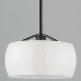 Glazed Pendant Light White Black By Maxim Lighting - Detailed View1