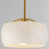 Glazed Pendant Light White Natural Aged Brass By Maxim Lighting - Detailed View2