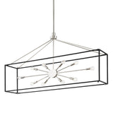 Glendale Linear Suspension - Polished Nickel with Hammered Black by Hudson Valley