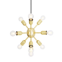 Glenties Sputnik Chandelier - Polished Brass