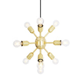 Glenties Sputnik Chandelier - Polished Brass