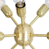 Glenties Sputnik Chandelier - Polished Brass