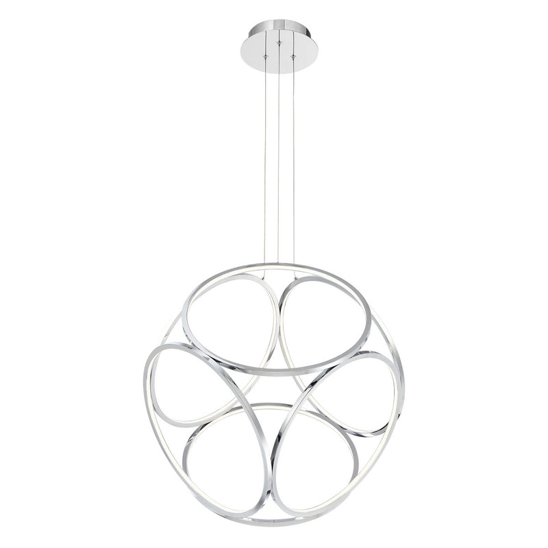 Glenview Pendant 24 Inch Chrome by Eurofase