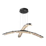 Glissade Double LED Pendant in Ink by Hubbardton Forge