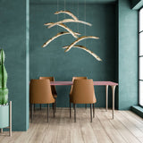 Glissade Double LED Pendant lifestyle view by Hubbardton Forge