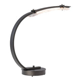 Glissade LED Table Lamp, shown in Oil Rubbed Bronze, by Hubbardton Forge