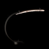 Glissade LED Table Lamp detail in Oil Rubbed Bronze, by Hubbardton Forge