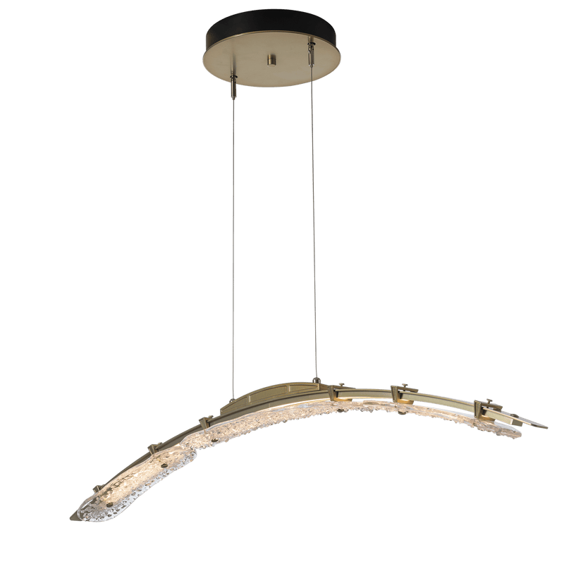 Glissade Linear Pendant Large Modern Brass By Hubbardton Forge