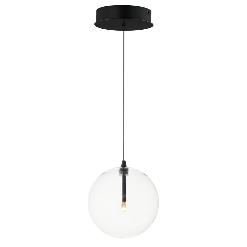 Global 1 Light Pendant Black By ET2