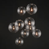Global 9-Light LED Chandelier by ET2 - Black