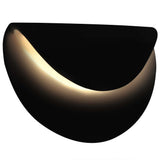 Gloss Black Ceramic Petal ADA LED Wall Sconce by Justice Design