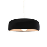 Gloss Black Beige Twisted Cord Ceramic Small Spire Pendant by Justice Design