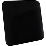 Gloss Black Ceramic Small Square Backlit ADA Color Selectable Wall Sconce by Justice Design