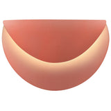 Gloss Blush Ceramic Petal ADA LED Wall Sconce by Justice Design