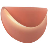 Gloss Blush Ceramic Petal ADA LED Wall Sconce by Justice Design