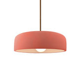Gloss Blush Rigid Stem Kit Ceramic Small Spire Pendant by Justice Design