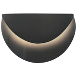 Gloss Gray Ceramic Petal ADA LED Wall Sconce by Justice Design