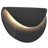 Gloss Gray Ceramic Petal ADA LED Wall Sconce by Justice Design
