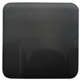Gloss Gray Ceramic Small Square Backlit ADA Color Selectable Wall Sconce by Justice Design