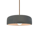 Gloss Gray Rigid Stem Kit Ceramic Small Spire Pendant by Justice Design