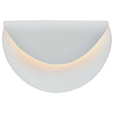 Gloss White Ceramic Petal ADA LED Wall Sconce by Justice Design