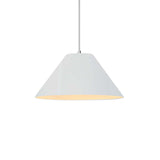 Gloss White Avola Small Ceramic Pendant by Justice Design
