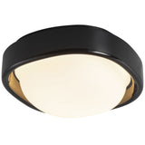 Glossy Black Pebble Flush Mount by Kuzco Lighting