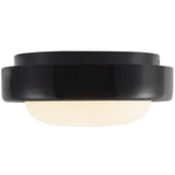 Glossy Black Pebble Flush Mount by Kuzco Lighting