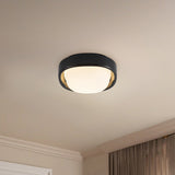 Glossy Black Pebble Flush Mount by Kuzco Lighting