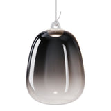 Glossy Smoke Large Oblo Pendant by Lodes