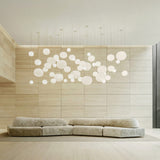 Glossy White Volum 42 Suspension by Lodes in Living Room
