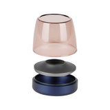 Glow 10 Candle Holder - Cobalt Blue, glass, candle and base