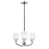 Goblet Chandelier Black / Satin Nickel by Maxim Lighting