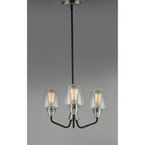 Goblet Chandelier Black / Satin Nickel by Maxim Lighting