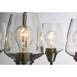 Goblet Chandelier Black / Satin Nickel by Maxim Lighting
