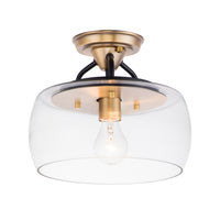 Goblet Semi-Flush Mount Bronze / Antique Brass by Maxim Lighting