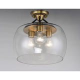 Goblet Semi-Flush Mount Bronze / Antique Brass by Maxim Lighting