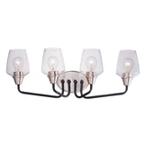Goblet Vanity Light Black / Satin Nickel by Maxim Lighting